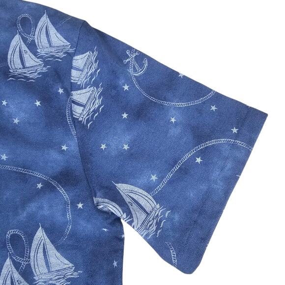 NWT Polo Ralph Lauren Polo Shirt Mens XLT Blue Nautical Sailboat Casual Coastal - Picture 7 of 14